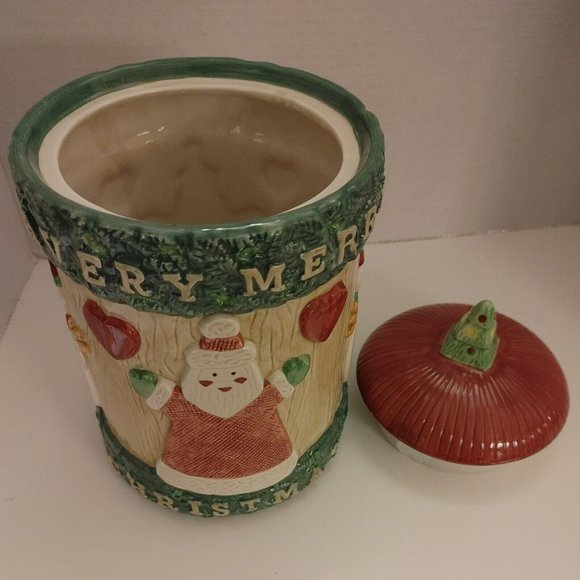 Omnibus Fitz And Floyd Christmas Crafts Cookie Jar - Picture 5 of 11